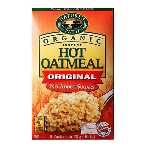 Buy Natures Path Organic Hot Oatmeal Original Case Of 6 14 Oz