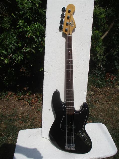 Fender Jazz Bass Guitar 1993 Made In Korea Black Finish Reverb