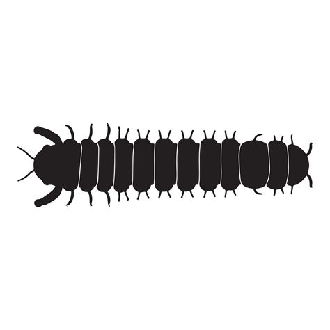 caterpillar silhouette Vector 29193124 Vector Art at Vecteezy