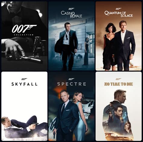 007 James Bond (Daniel Craig) Movie Poster Collection : r/PlexPosters