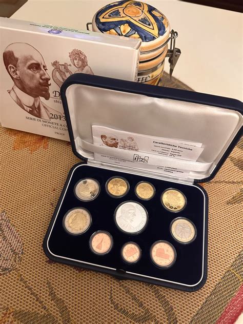 Italy Proof Set Gabriele D Annunzio Incl Euro Verdi