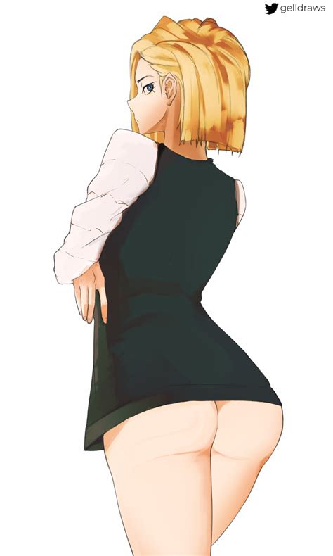 Android 18 Doodle By Gelldraws Hentai Foundry