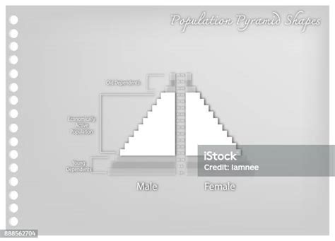 Detail Of Population Pyramids Graphs Depend On Age Stock Illustration Download Image Now