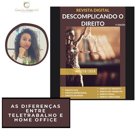 Camilla Cardoso As diferenças entre teletrabalho e home office