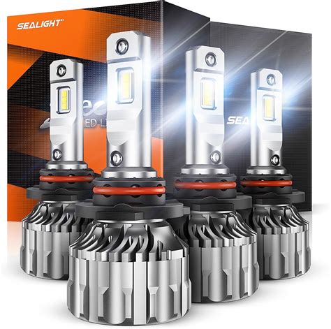 SEALIGHT 9005 HB3 9006 HB4 LED Headlight Bulbs Kit S6 40 000 Lumens