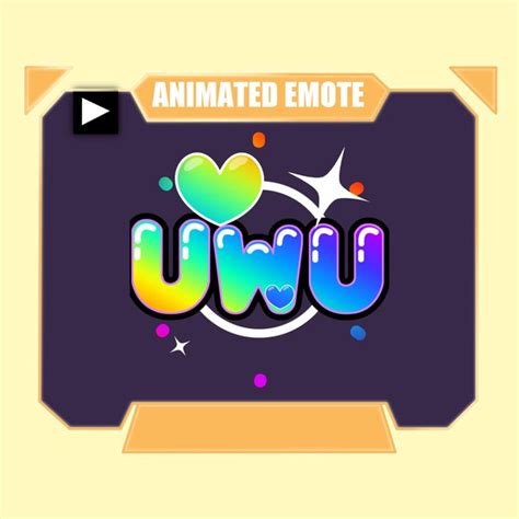 Uwu Animated Emote Static Emote Twitch Emote Etsy Canada