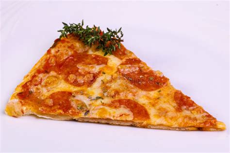 Hot Pepperoni pizza stock photo. Image of sauce, mozzarella - 120999182