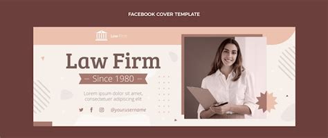 Free Vector Hand Drawn Law Firm Facebook Cover