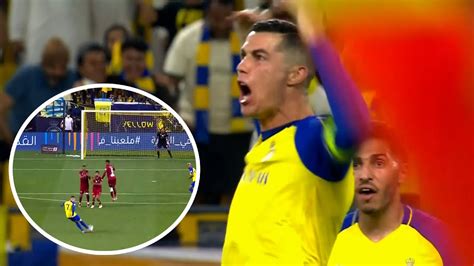 Cristiano Ronaldo Scores Yard Freekick As Al Nassr Beat Abha