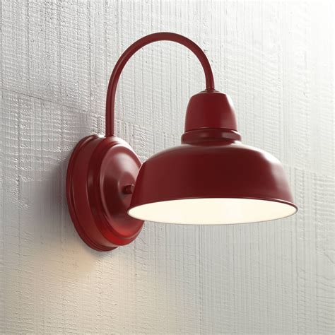 Buy Urban Barn Rustic Farmhouse Outdoor Wall Light Fixture Red Steel