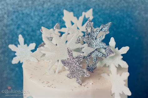 Glittery Fondant Snowflakes Edible Sparkly Snowflakes Top Flickr