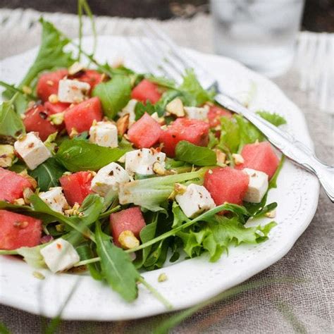 Wassermelonen Salat Mit Rucola Und Feta