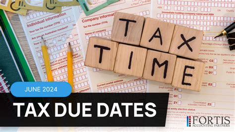 June 2024 Tax Due Dates Fortis Accounting Partners