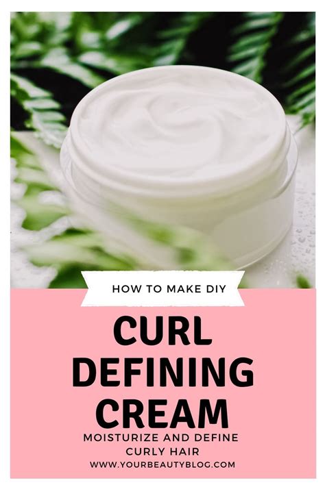 Diy Curl Defining Cream Recipe Moisturize And Define Curls Naturally