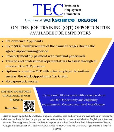 Training Employment Consortium Grant County Oregon Chamber Of Commerce