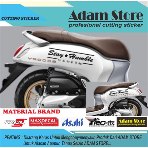 Jual Sticker Stay Humble Sticker Motor Scoopy Sticker Body Kanan