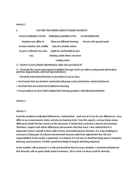 Individual Differences | PDF