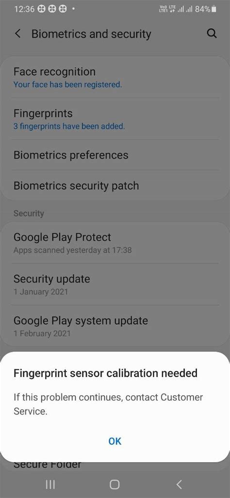 Solved A50 Fingerprint Sensor Calibration Needed Samsung Members