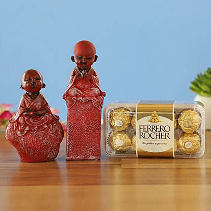 Buy Send Red Monk Idols Ferrero Rocher Combo Online Fnp