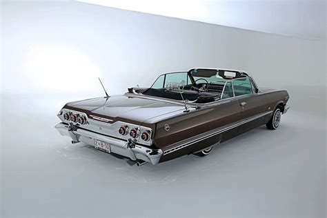 1963 Chevrolet Impala Top Down Passenger Side Rear Three Quarter View