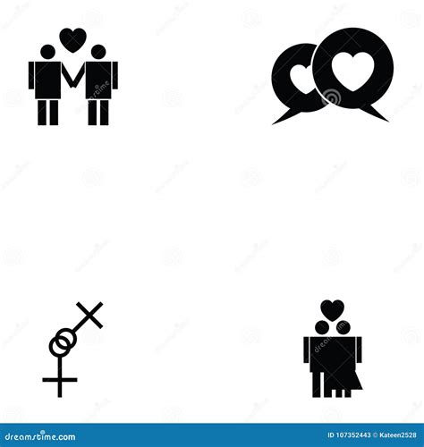 Sexual Icon Set Stock Vector Illustration Of Health 107352443