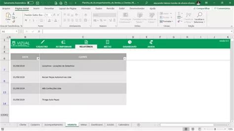 Planilha De Acompanhamento De Vendas E Clientes Oficial Venda Em