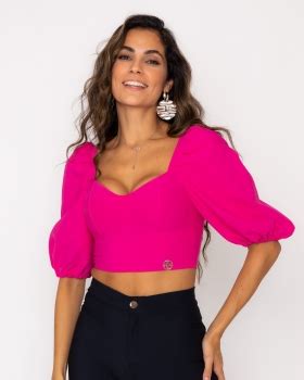 Fit You Blusa Miss Misses Bojo Manga Fucsia Miss