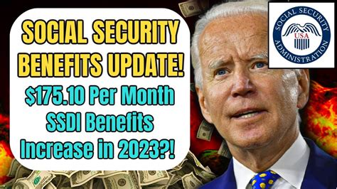 SOCIAL SECURITY UPDATE 175 10 Per Month SSDI Benefits Increase In