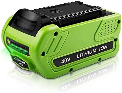 Greenworks Batterie 40V Puissante Batterie Lithium Ion 4Ah Pour