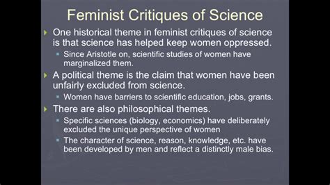 Feminist Perspectives On Science 1 Of 2 YouTube