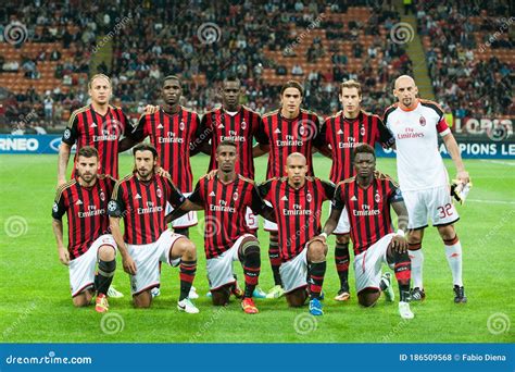 AC Milan Players before the Match Editorial Stock Photo - Image of ...