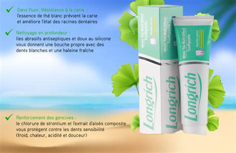 Dentifrice au thé blanc multi effets 200g Etablissements Santé de vie