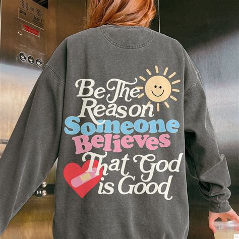 God Is Good Comfort Colors Jesus Sweatshirt Aesthetic Etsy Australia