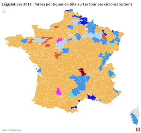 Carte Résultats Législatives Découvrez En Un Coup Dœil Le Net Recul