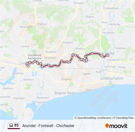 85 Route Schedules Stops And Maps Chichester Updated