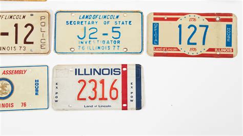 Assorted Illinois License Plates Lot Of 14 | K26 | Chicago 2016