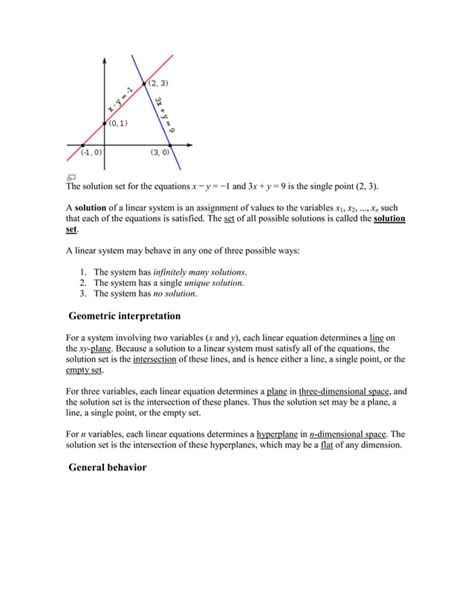 System Of Linear Equations Pdf