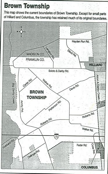 Nw History Express Map Brown Township