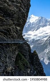 Grindelwald Switzerland First Cliff Walk Stock Photo 1950804988 ...