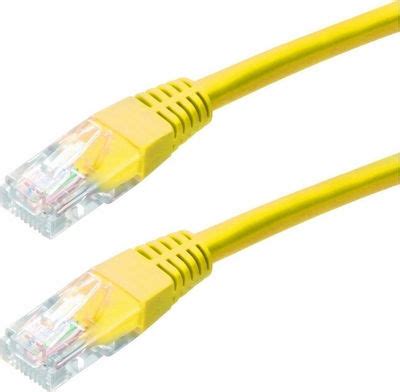 U UTP Cat 5e Καλώδιο Δικτύου Ethernet 5m Κίτρινο 16967 Skroutz gr