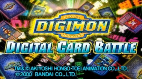 Digimon Digital Card Battle Ps Opening Intro Gameplay Beginning City