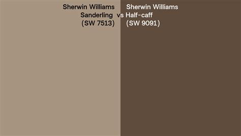 Sherwin Williams Sanderling Vs Half Caff Side By Side Comparison