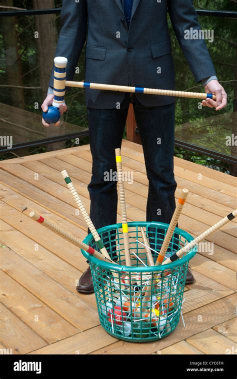 Croquet Mallets And Balls Hi Res Stock Photography And Images Alamy