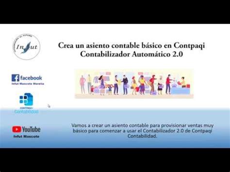 Crea un asiento contable básico de provisión de ventas Contabilizador