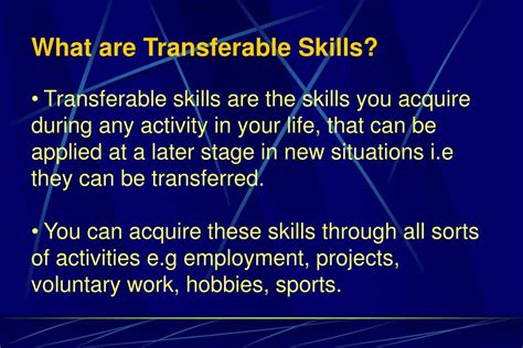 Ppt Transferable Skills Powerpoint Presentation Free Download Id 549661