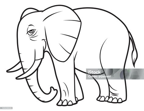 Black And White Elephant Stock Illustration Download Image Now Elephant Clip Art Black And