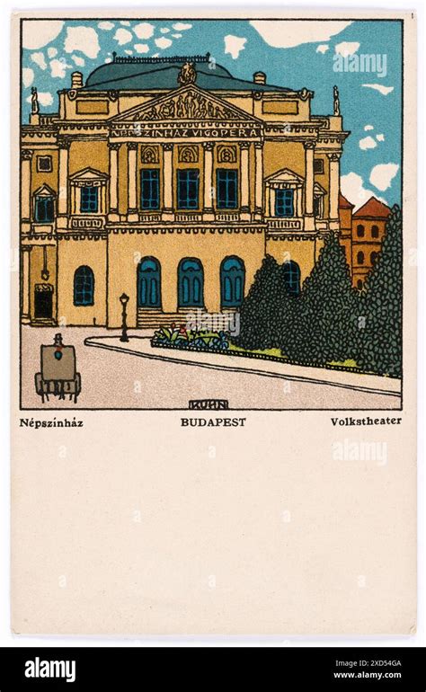 Postkarte Der Wiener Werkst Tte Nr Budapest Volkstheater Franz