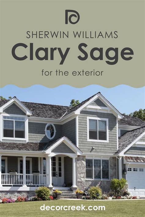 Clary Sage Sw Paint Color By Sherwin Williams House Exterior