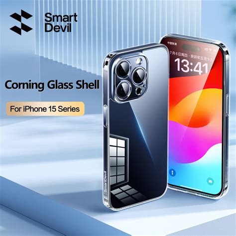 Smartdevil Corning Glass Phone Case For Iphone Pro Max Plus Shell