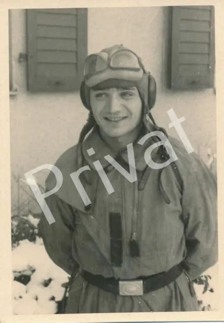 Foto Wk Ii Wehrmacht Soldat Pilot Uniform Luftwaffe F Eur